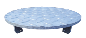 Riffeldeckel zu Fundamentrohr