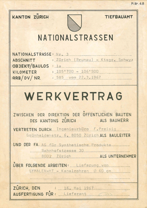 Werkvertrag 1967